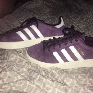 purple adidas campus